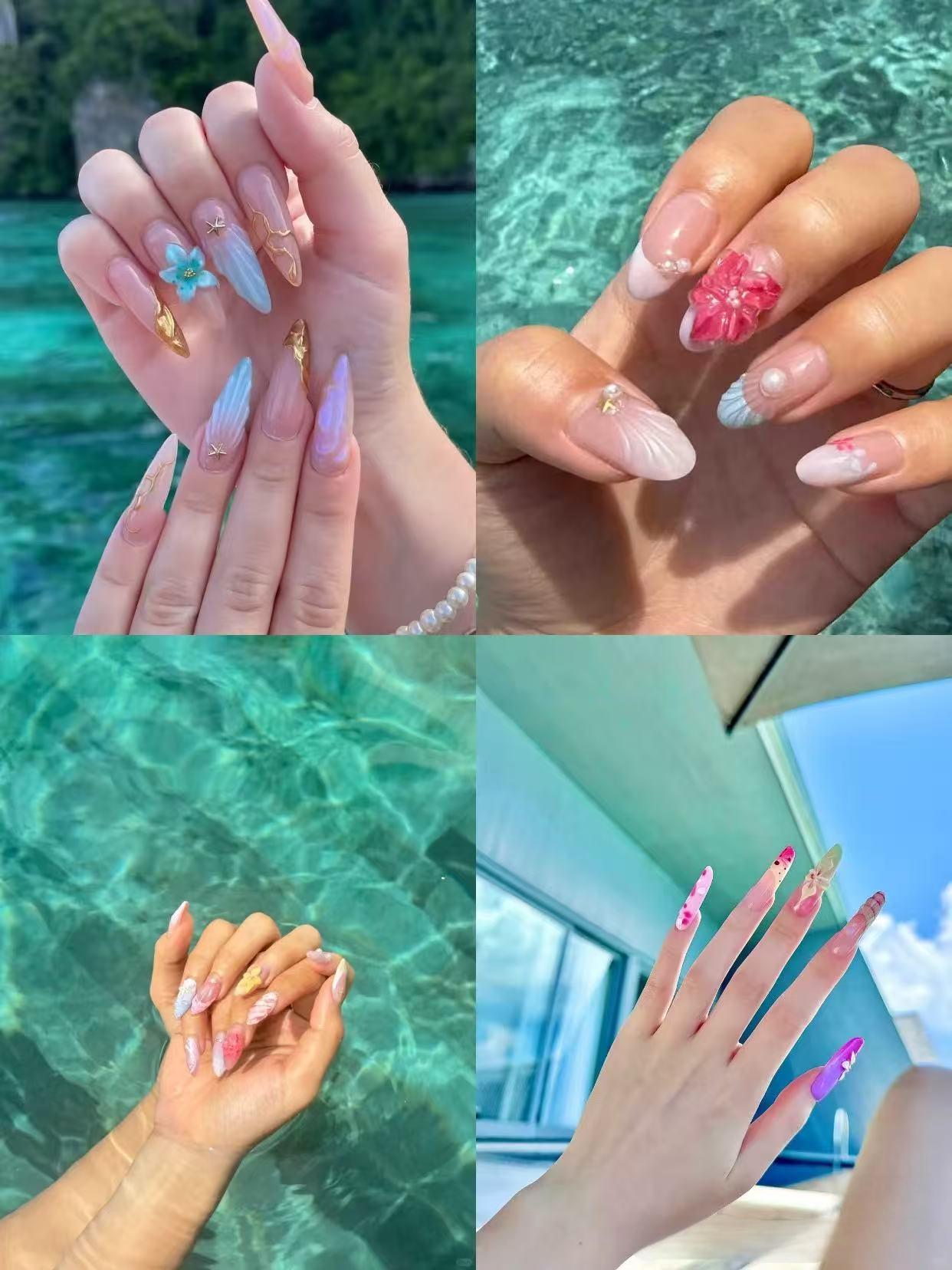 15 Bags Handmade Press On Nails Lucky Bag Open in Live