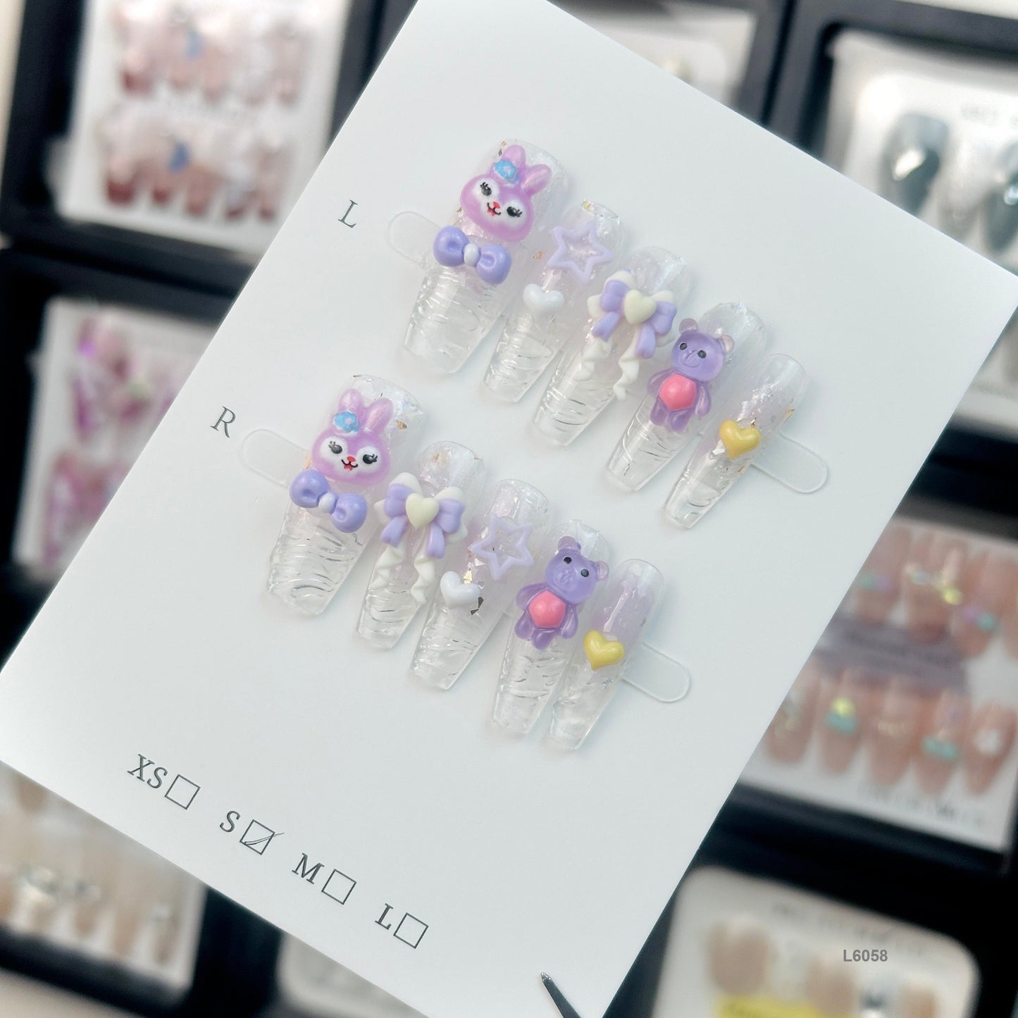 L6058 press on nails