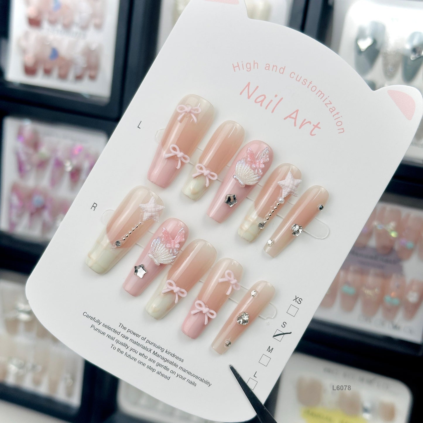 L6078 press on nails