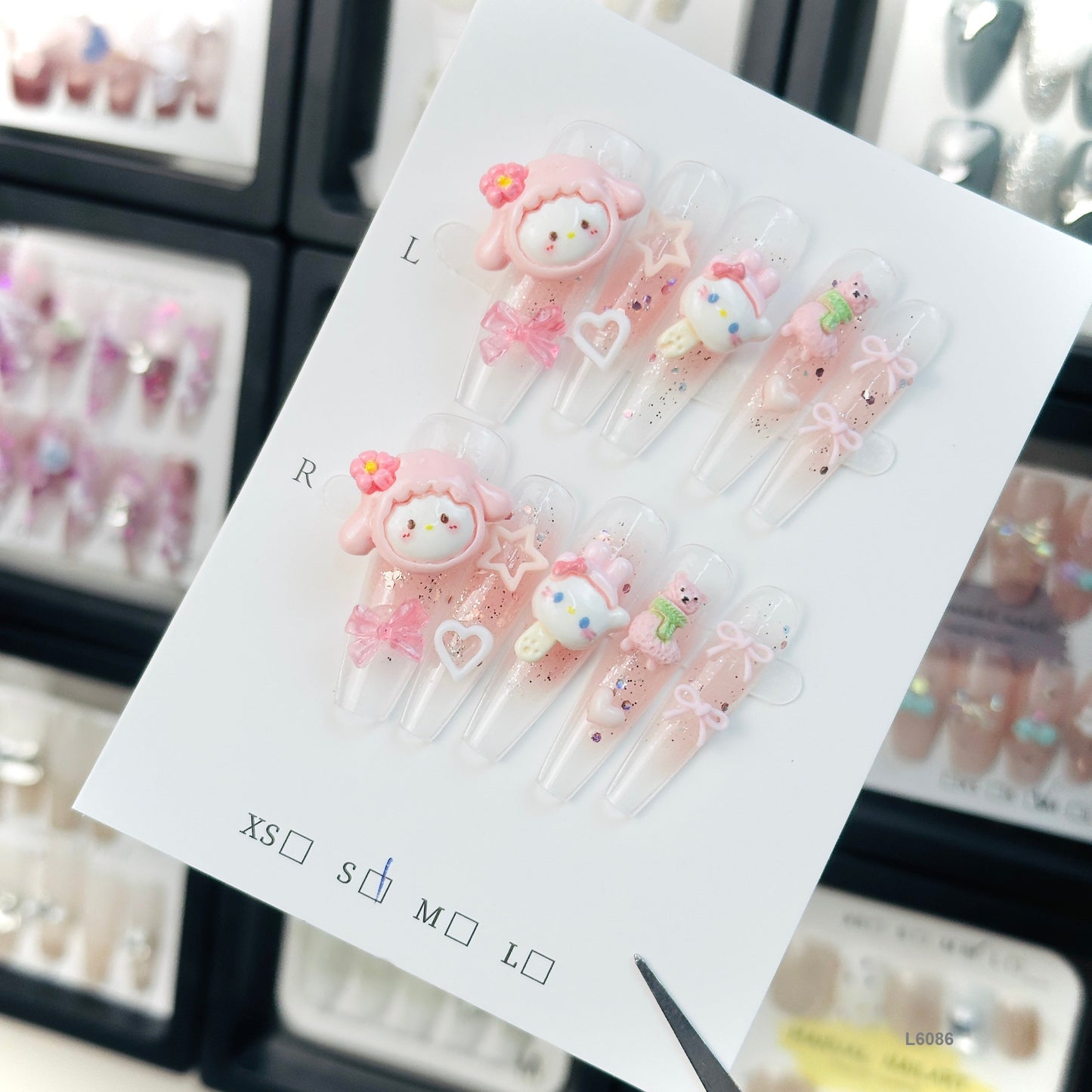 L6086 press on nails