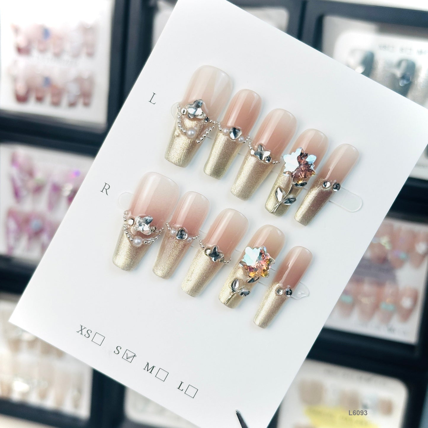 L6093 press on nails