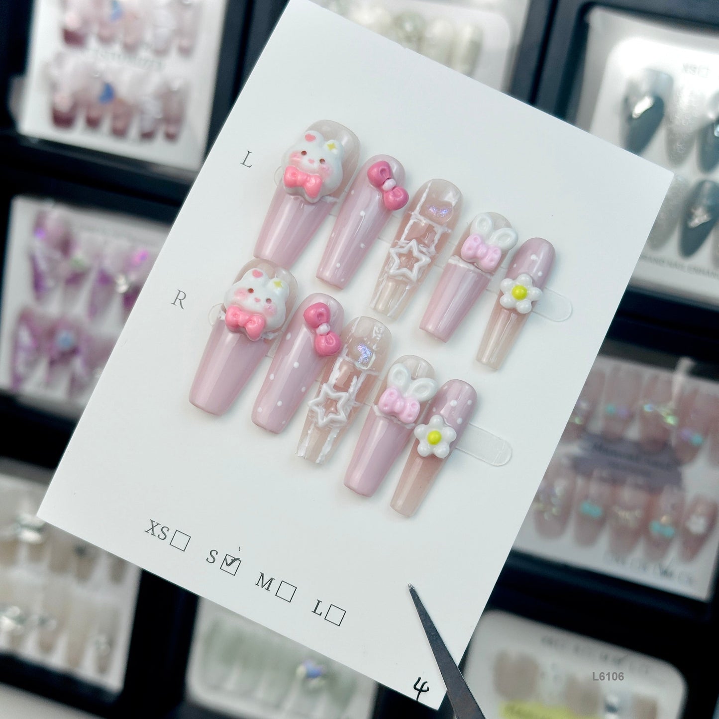 L6106 press on nails