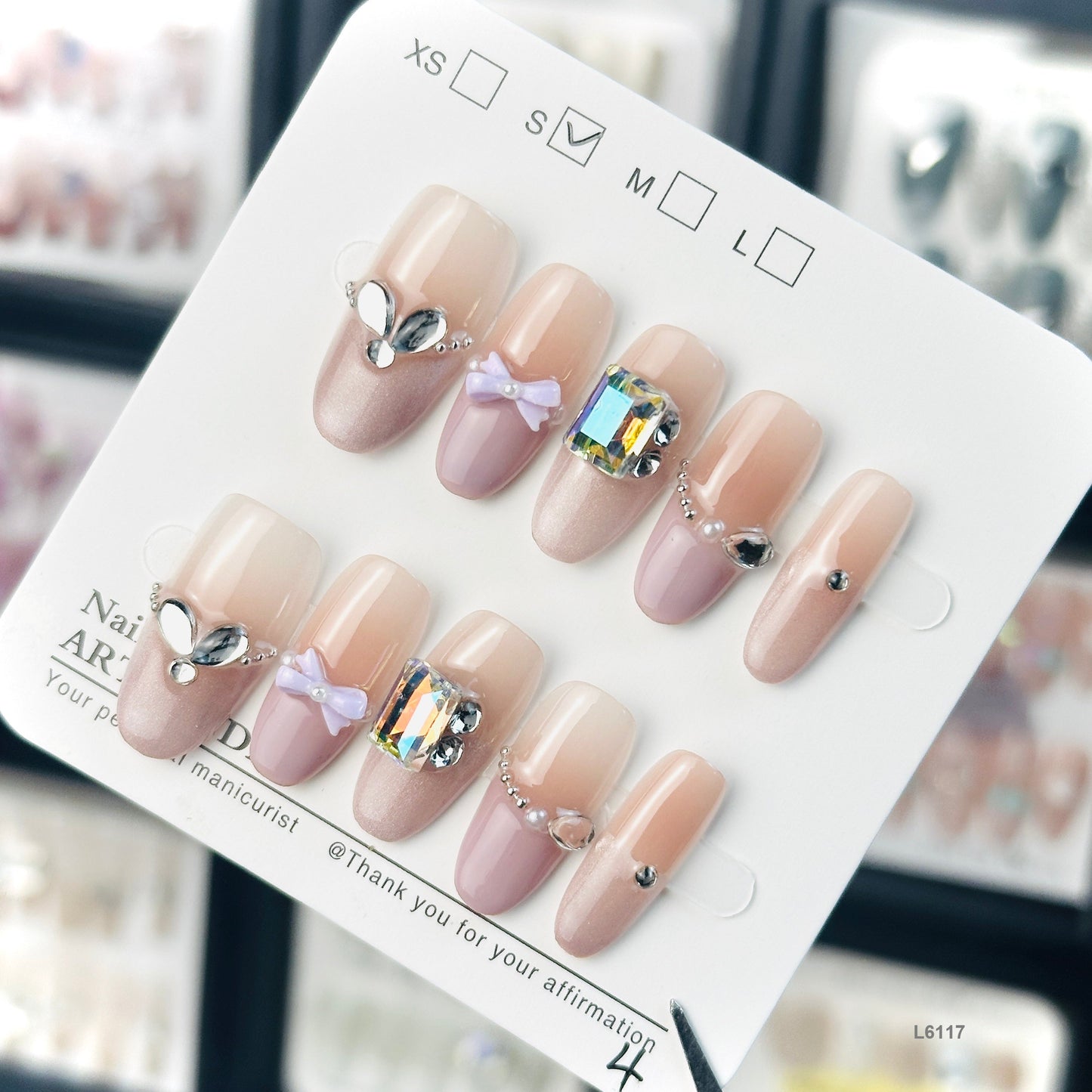 L6117 press on nails