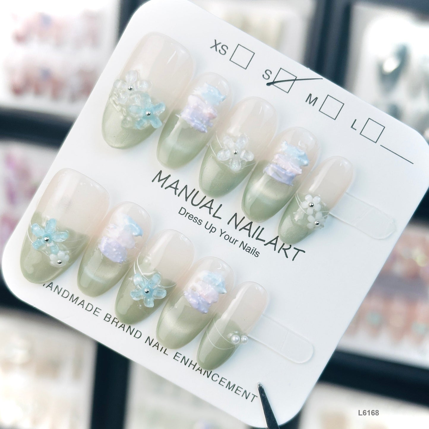 L6168 press on nails