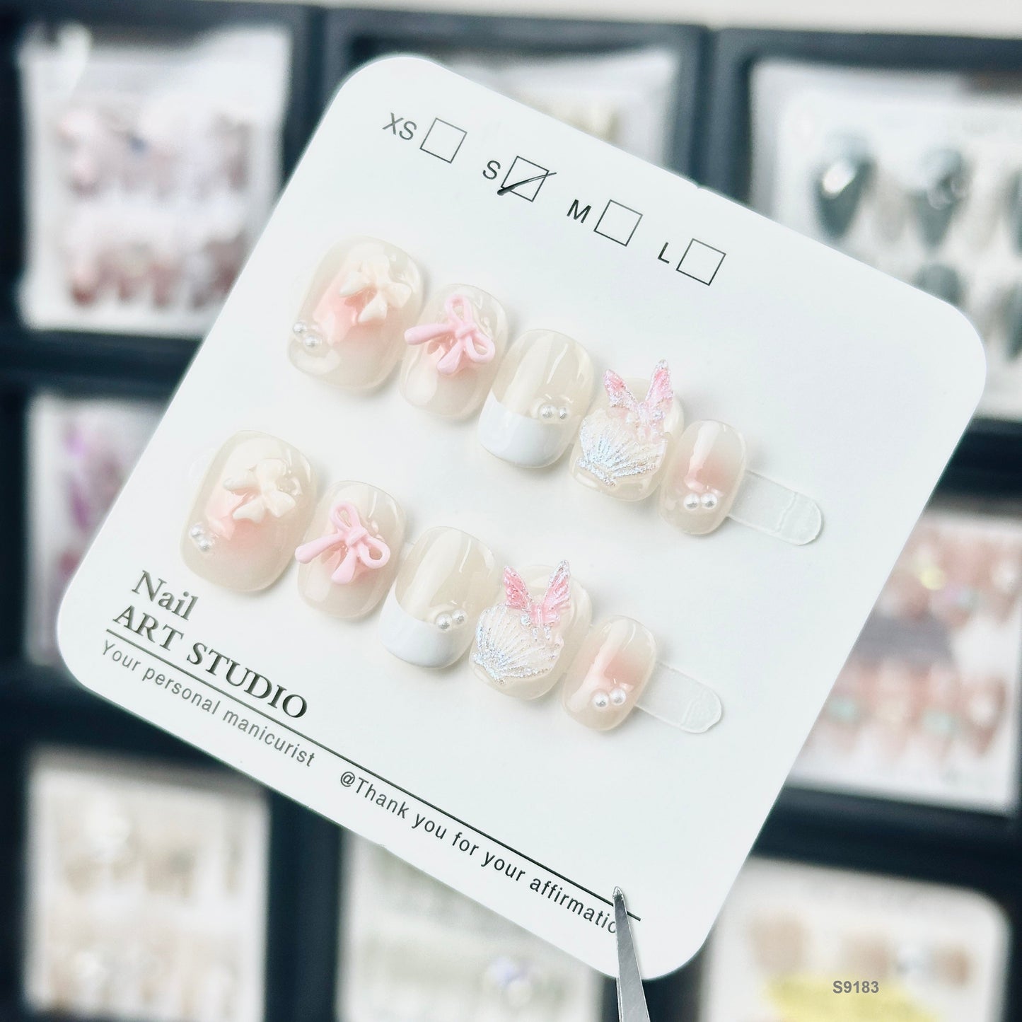 【solid nails】 handmade press on nails open in live
