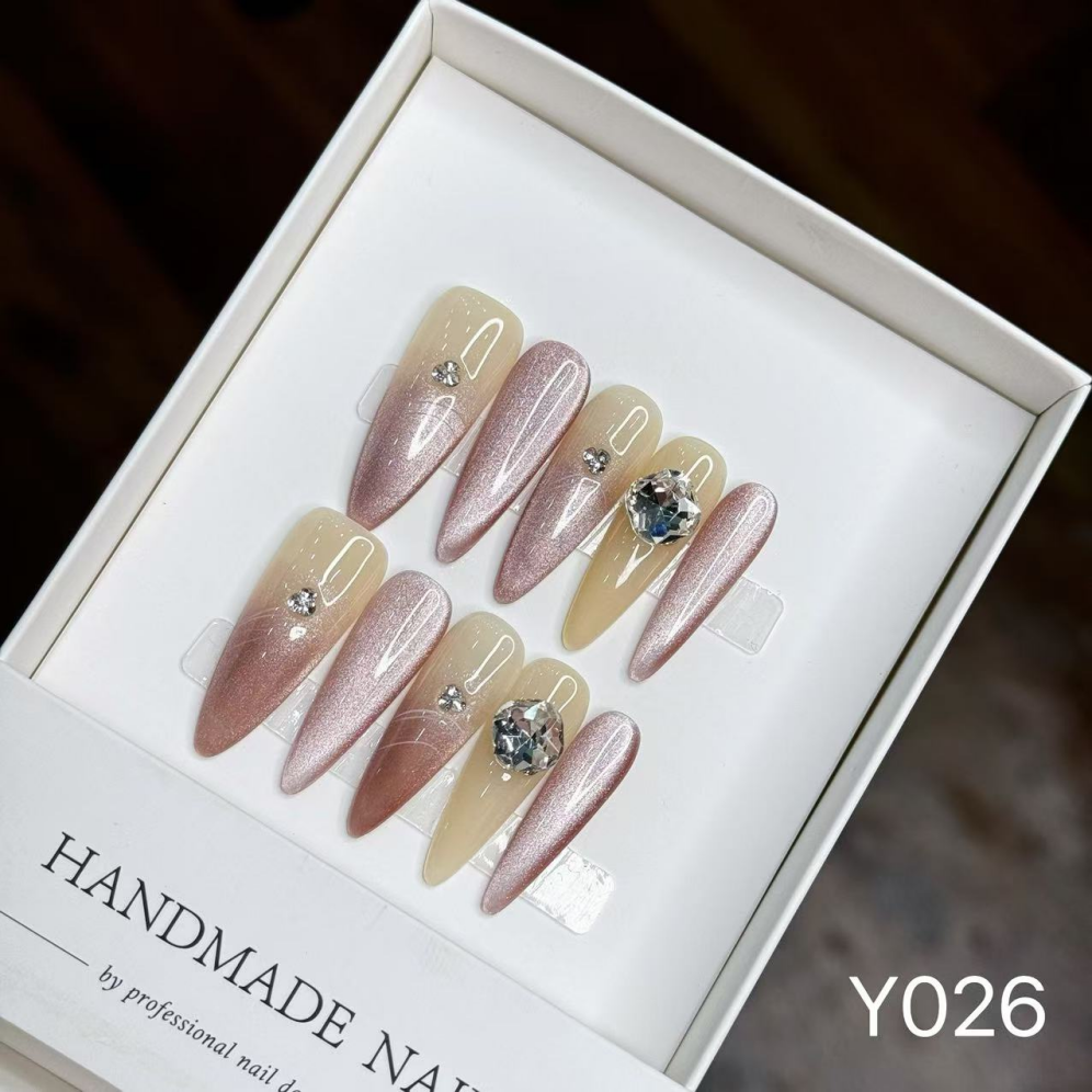 Y001-Y026--$2 Pure Desire Series press on nails
