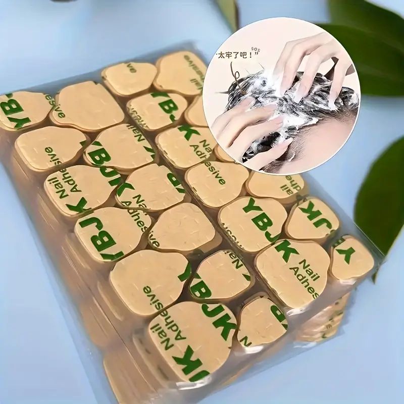 (abcdnails)15pcs Large Size Strong press on nails Jelly glue