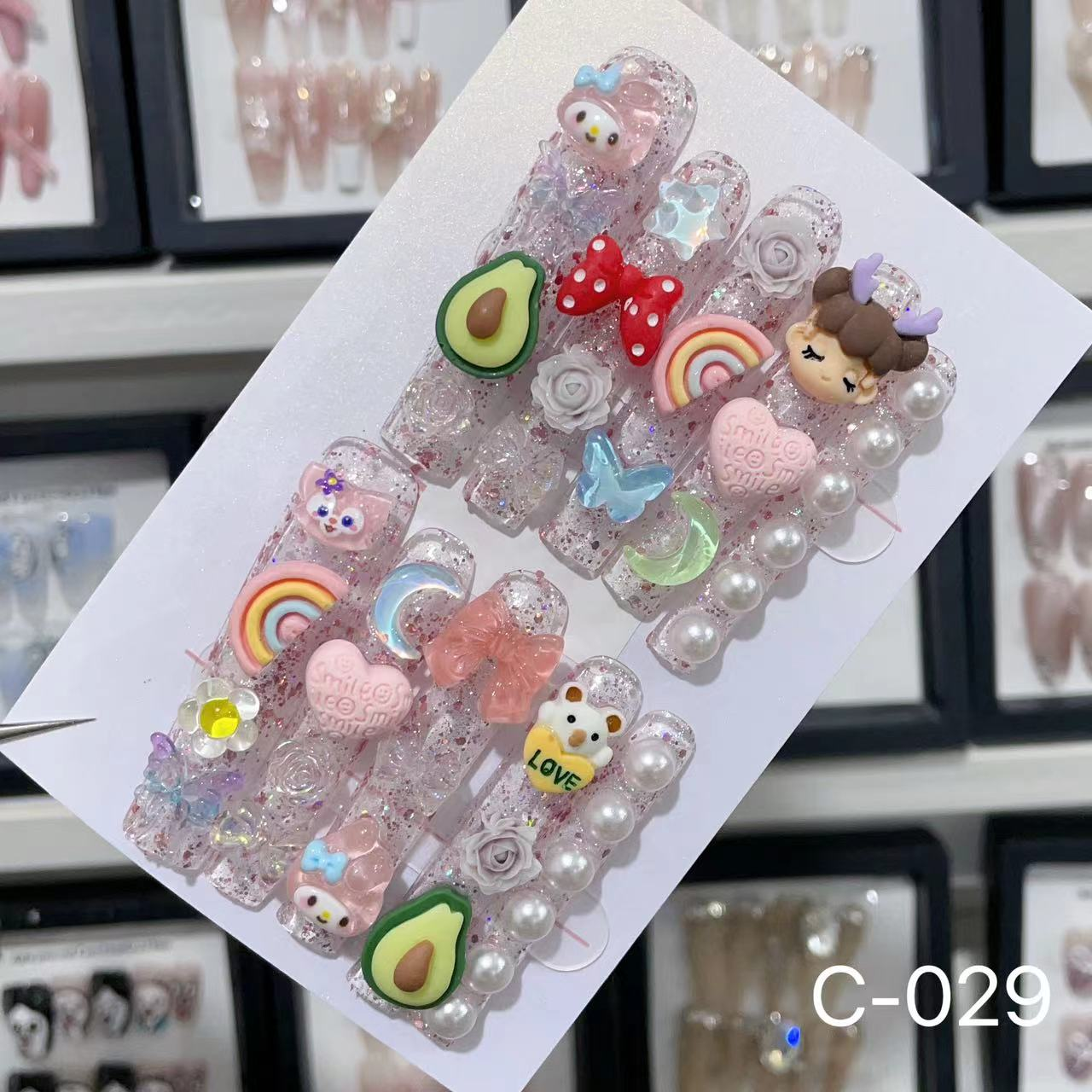 C-029# Candy World press on nails