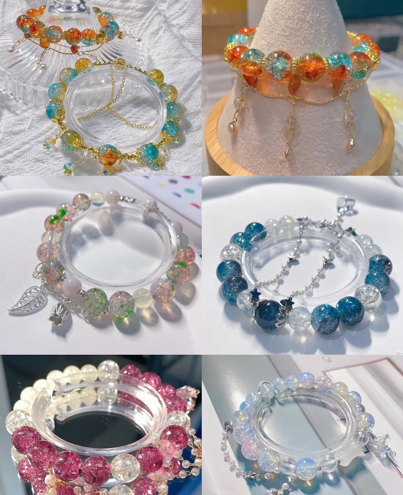 (abcdnails)Bracelets Lucky Bags-open in live