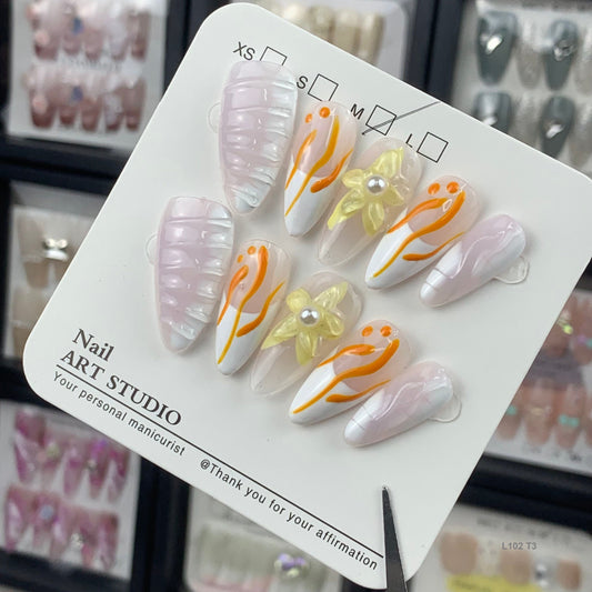 L102 T3 press on nails