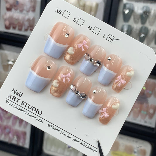 L10 press on nails short nails