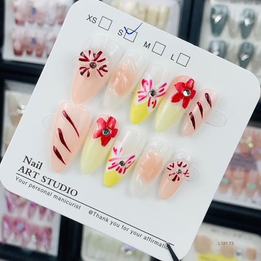 L121 T3 press on nails