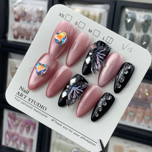 L123 T3 press on nails