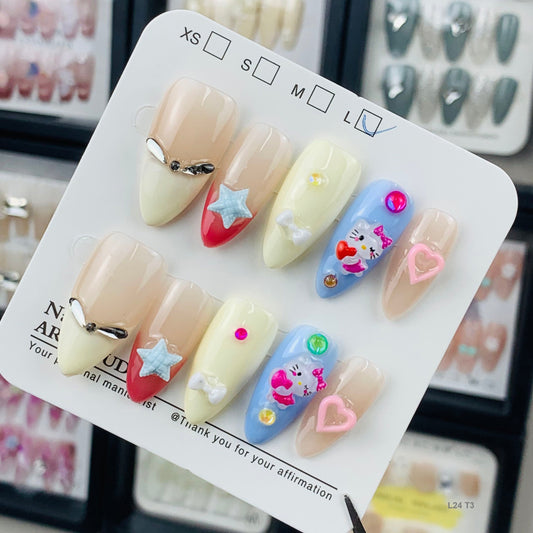 L24 T3 press on nails