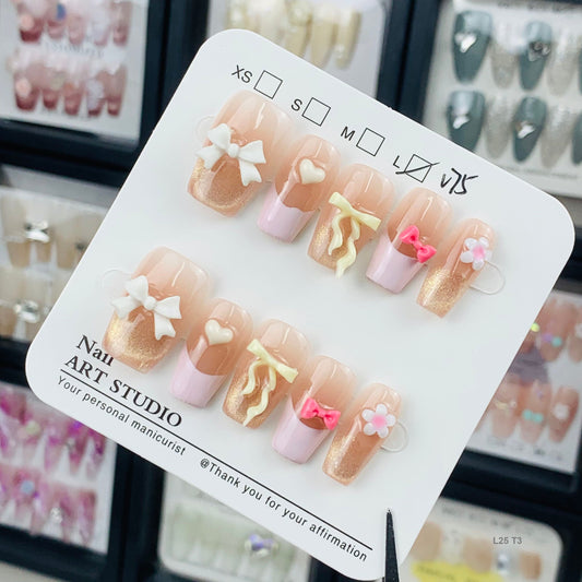 L25 T3 press on nails