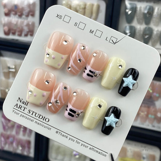 L27 T3 press on nails