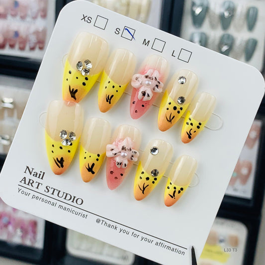 L33 T3 press on nails