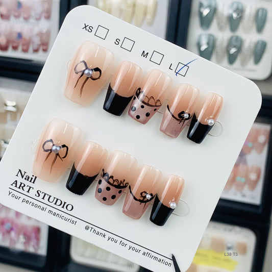 L38 T3 press on nails