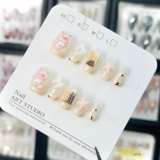L6128  press on nails