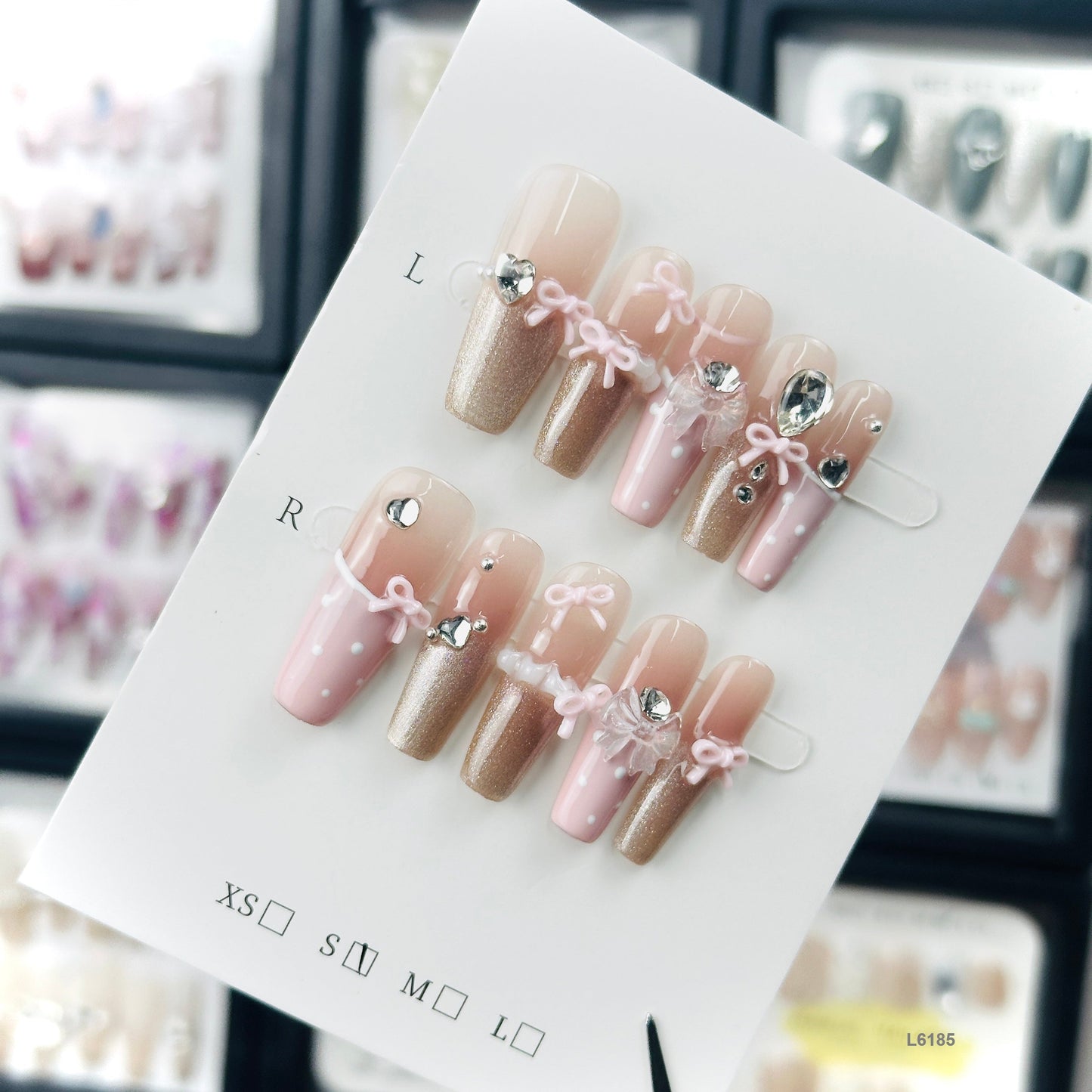 L6185   press on nails