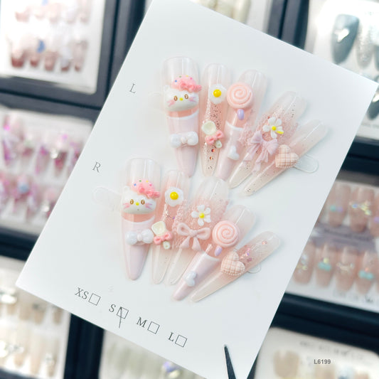 L6199  press on nails