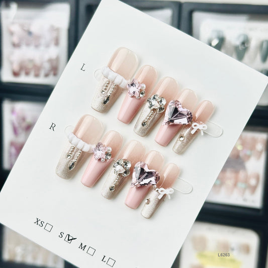 L6263   press on nails