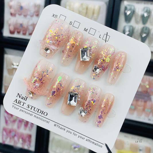 L9 press on nails short nails
