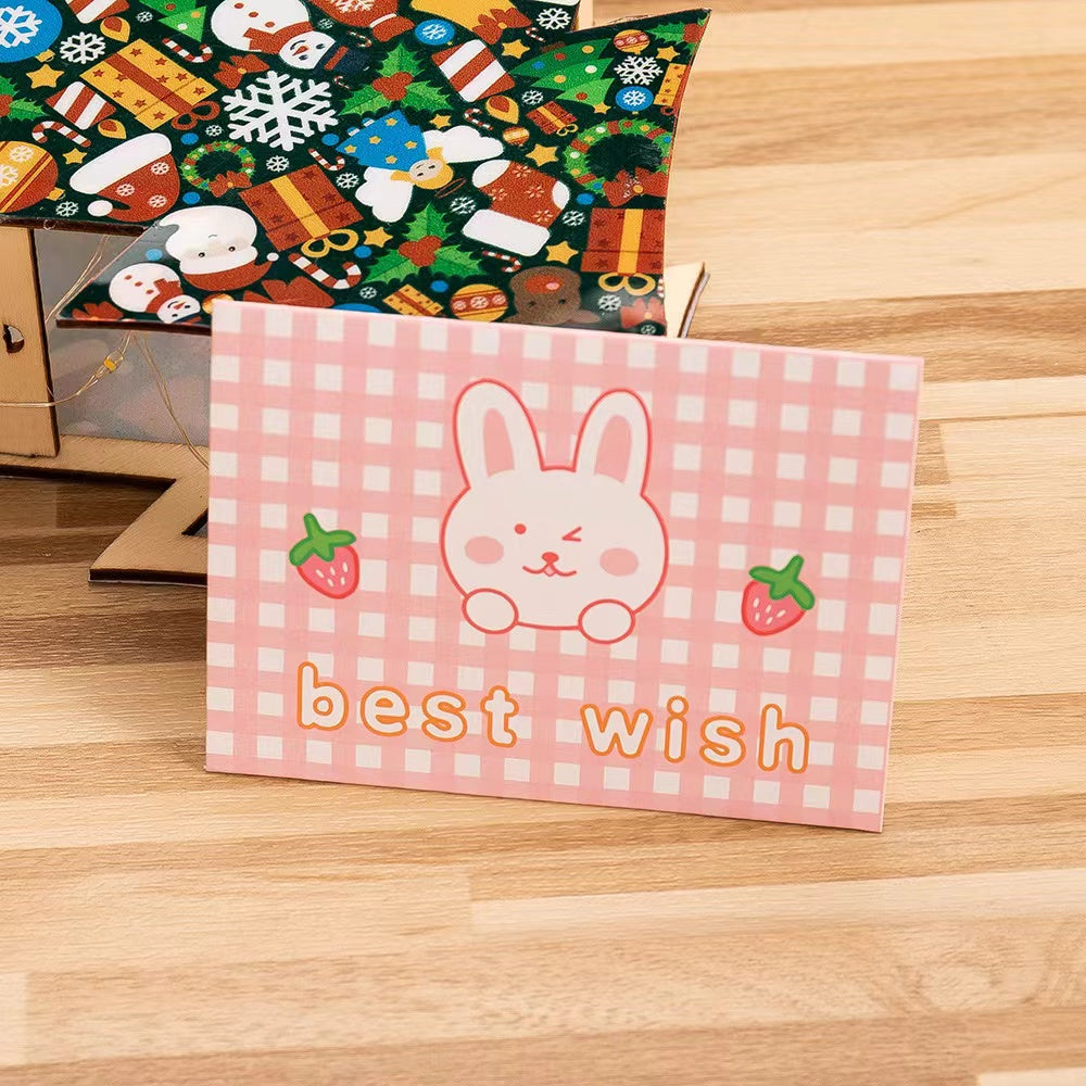 (abcdnails)Cartoon cute ins wind gift card blessing card, wear a gift wrap card, postcard